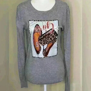 Grey soft long sleeve sweater Never Worn